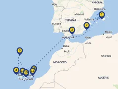 Mapa plavby