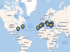Mapa plavby