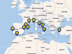 Mapa plavby