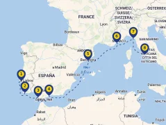 Mapa plavby