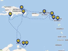 Mapa plavby