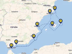 Mapa plavby