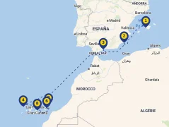 Mapa plavby