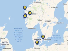 Mapa plavby