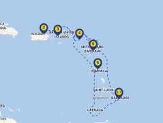 Mapa plavby