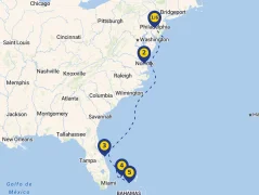 Mapa plavby