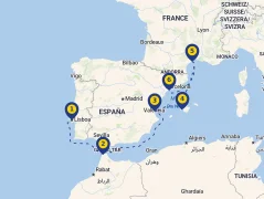 Mapa plavby