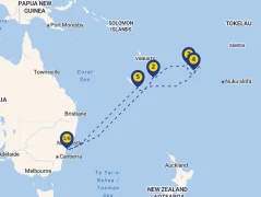 Mapa plavby